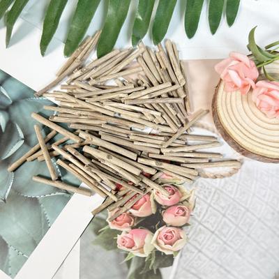 100x Doweling Rods Unfinished Wooden Sticks, Round Wood Sticks for Art Projects Home