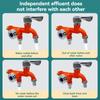 Washing Machine Faucet With One Inlet And Two Outlets, Plastic Mop Pool, Balcony, Bathroom, Multifunctional Dual Mouth Quick Ope