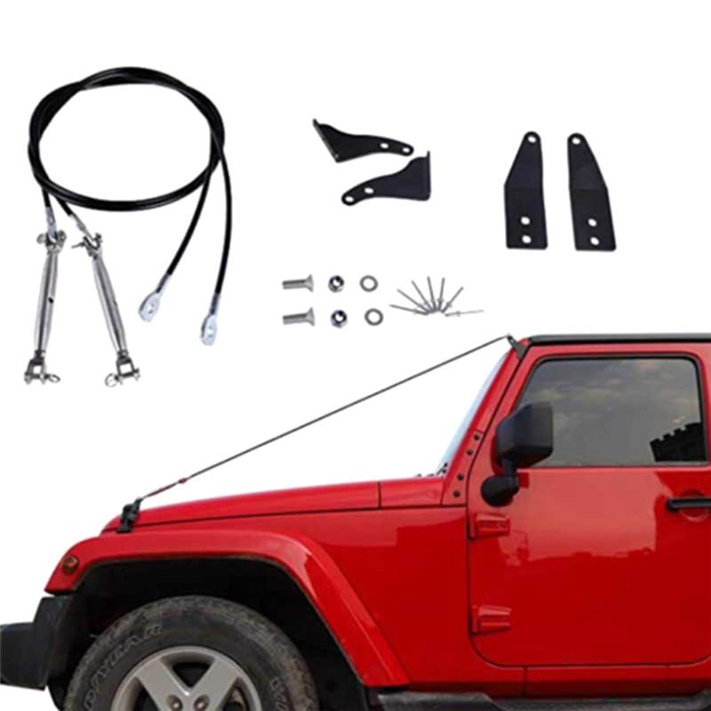 A16P-For Jeep Wrangler JK Parts 2007-2017 Limb Risers Kit Limb Risers Through The Jungle Protector Obstacle Eliminate Rope