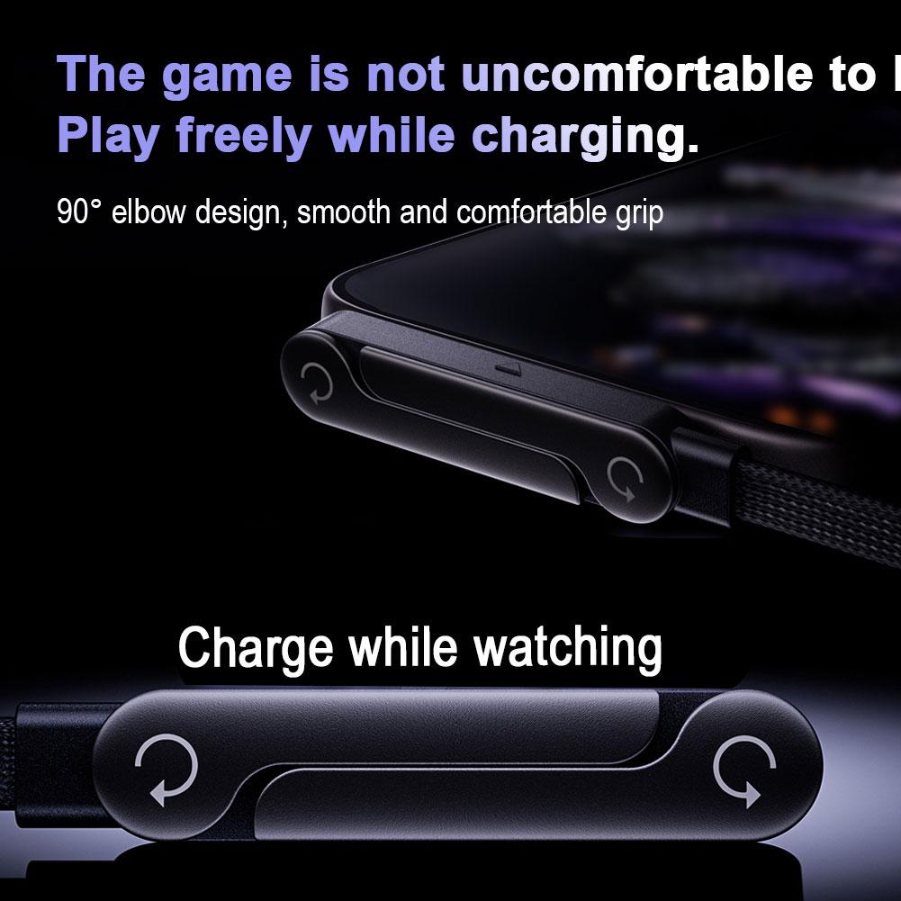 Smart Fast Charging 240wfor Apple Data Cable Fast Charging Cable Phone Tablet Folding Stand 2-in-1