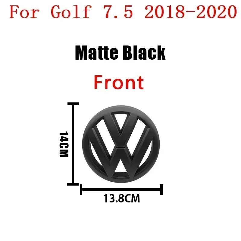 For Volkswagen Golf 7 MK7 Golf 7.5 MK7.5 140mm 135mm 113mm VW Logo ABS Emblem Car Hood Front Grill Rear Trunk Badge VW Accessory