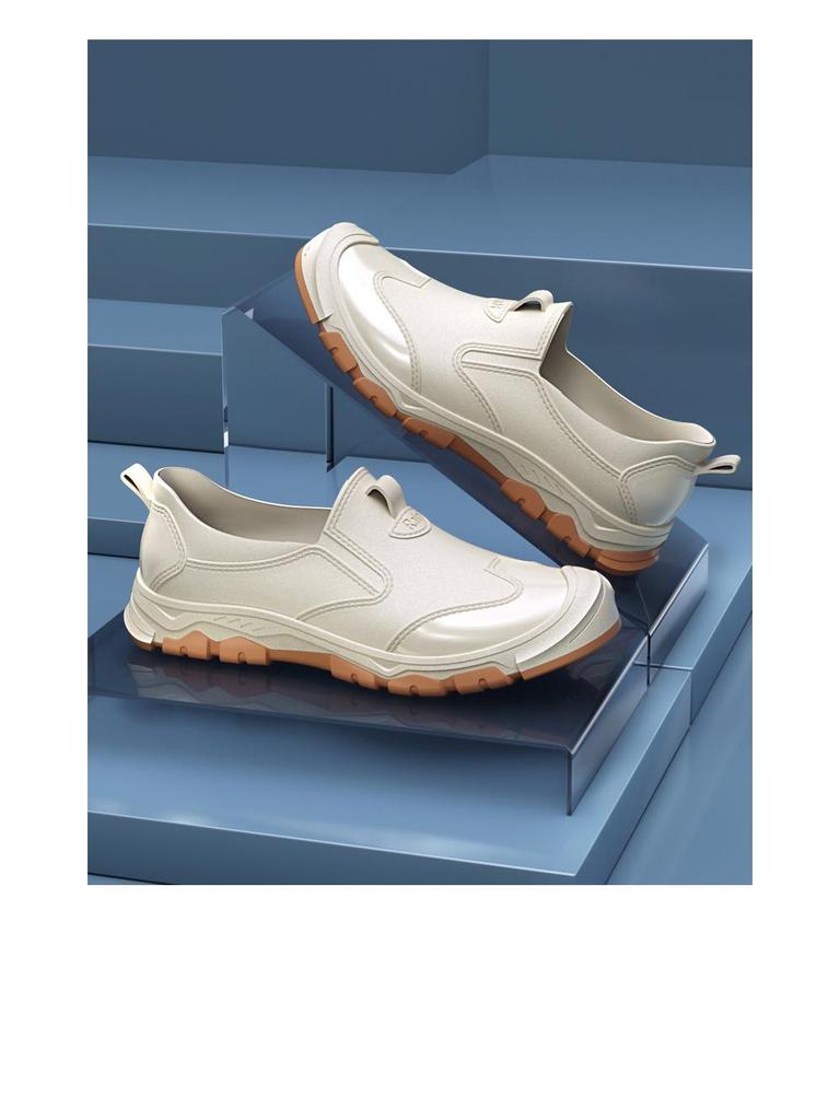 Men's Trendy Slip-On Non-Slip Rain Sneakers - Outdoor Low-Top Water Shoes