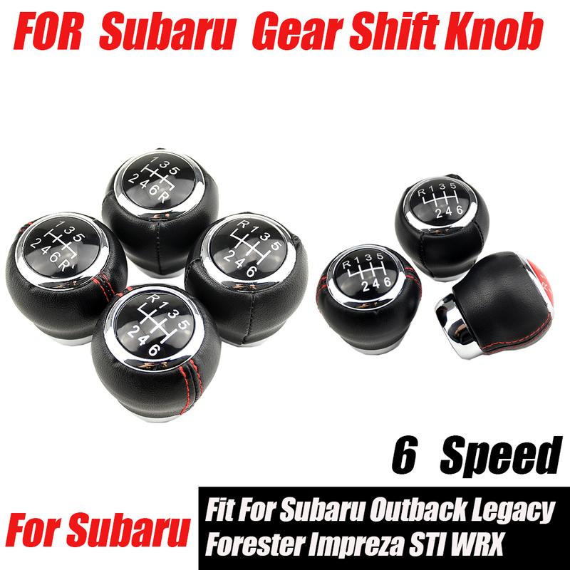 6 Speed Gear Stick Shifter Lever Shift Knob Fit For Subaru Outback Legacy Forester Impreza STI WRX 35022AG042