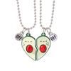 2 Pezzi Metà Cuore di Avocado Collana Migliore Amico Regalo Bestie Set Collane Amicizia Avocado Cuore Catena Clavicola Regolabile