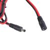 DC5521 Power Supply Cable, DC5.5x2.1mm Adapter Cord Male to Female Extension Wire for LED Strips 12V-24V Devices
