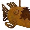 Rustic Iron Planter, Fish Shaped Design, Decorative Metal Flower Pot for Succulents Cactus Plants, Rustproof Garden Patio Porch Balcony Yard Lawn