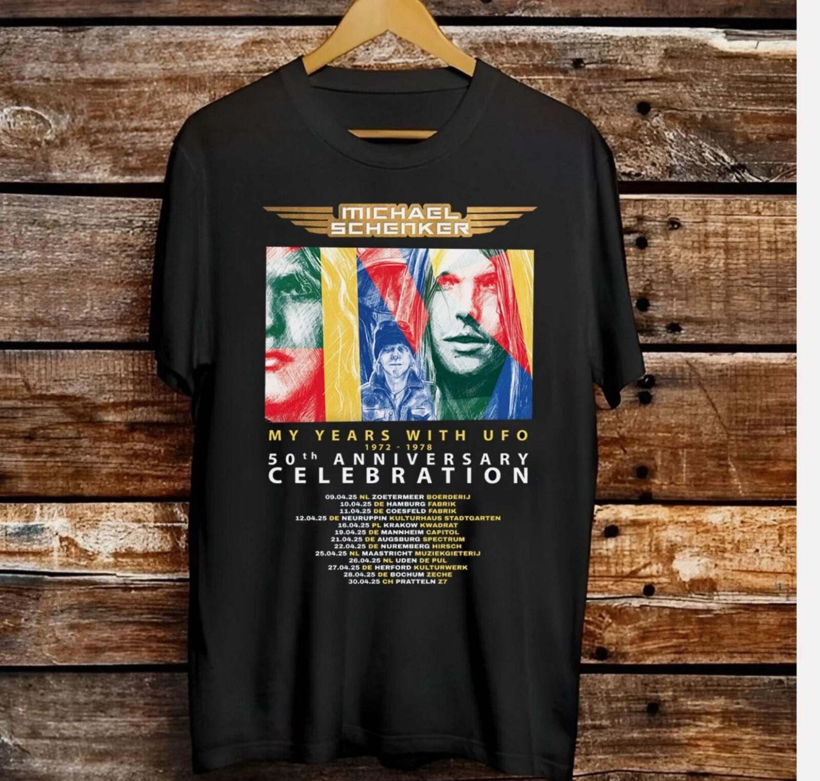

26 Michael Schenker My Years With UFO Band Europe Tour T Shirt Full Size S-5XL Unisex T-Shirt XXXL