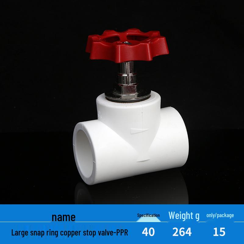 Home PPR Stop Valve for Hot & Cold Water - All Copper Core