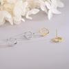 S925 Sterling Silver Diamond Planet Earrings: Trendy Japanese & Korean Style Hollow Universe Design for Women