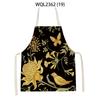 Retro Flowers Plant Pattern Aprons Home Baking Cooking Kitchen Aprons for Women Men Outdoor Garden Cleaning Aprons