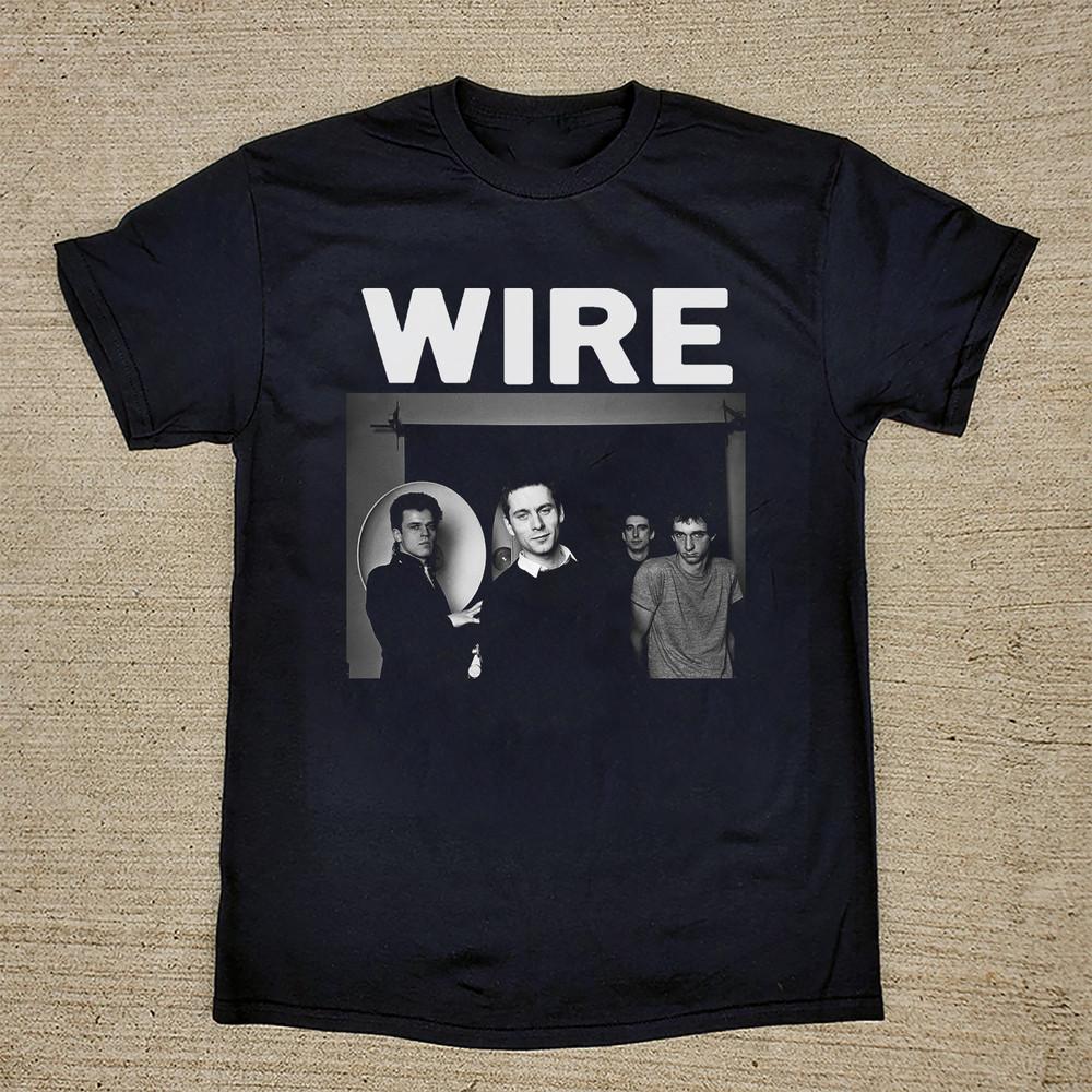 Rare Wire Band Member Short Sleeve Cotton Black All Size T-Shirt AL768