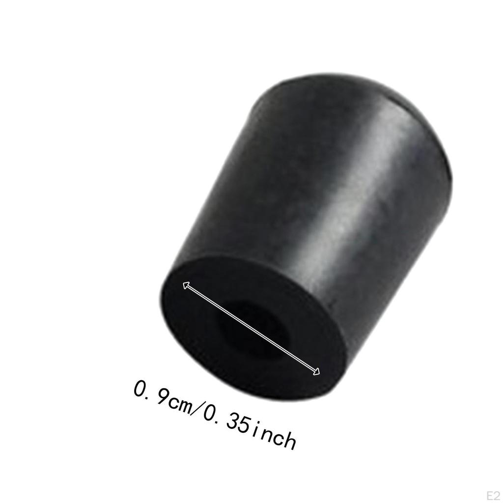 4 Pieces Double Bass Endpin Rubber Tips Inner Diameter 0.9 cm Lightweight String Instrument End Cap