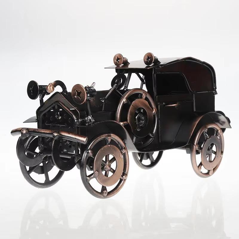 Antique Vintage Cars Model Industrial Design Decoration Creative Crafts Iron Retro Car Models For Home Decoration
