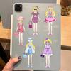 8/16 Pcs Girl's Wardrobe Puzzle Stickers, Make A Face Doodle Decals for Journals, Notebook, Phone Case, Desk, Guitar, Stationery