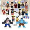 One Piece Pirate King Collectible Toy Set Shanks Whitebeard Ace Sabo Nightmare Luffy And Monkey D. Luffy Building Blocks