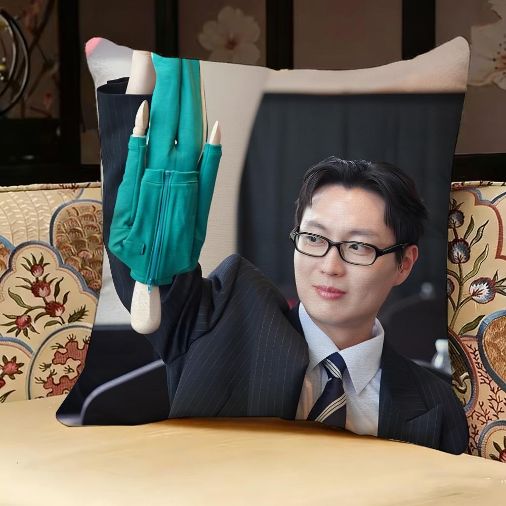 Roh J-Jae-won Actor Pillow Case Pillowcase, Double-sided Printed, Sofa Cushion, Bedroom Headboard Pillow
