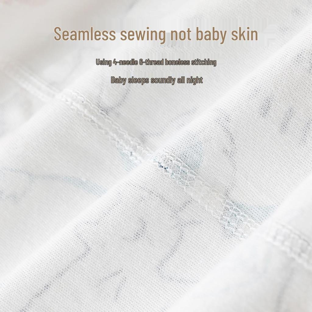 Pure Cotton High-Waist Baby Pants with Belly Protection - Spring & Autumn Style