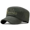 Berretto da Baseball Ricamato Us Marines Unisex Primavera Autunno Outdoor Regolabile Cappelli Casual Uomo Visiera Piatta Cappelli Militari Cappello Hip-Hop