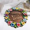 Easter-Themed Wreath Decoration, Perfect For Wall Hanging And Enhancing Holiday Atmosphere