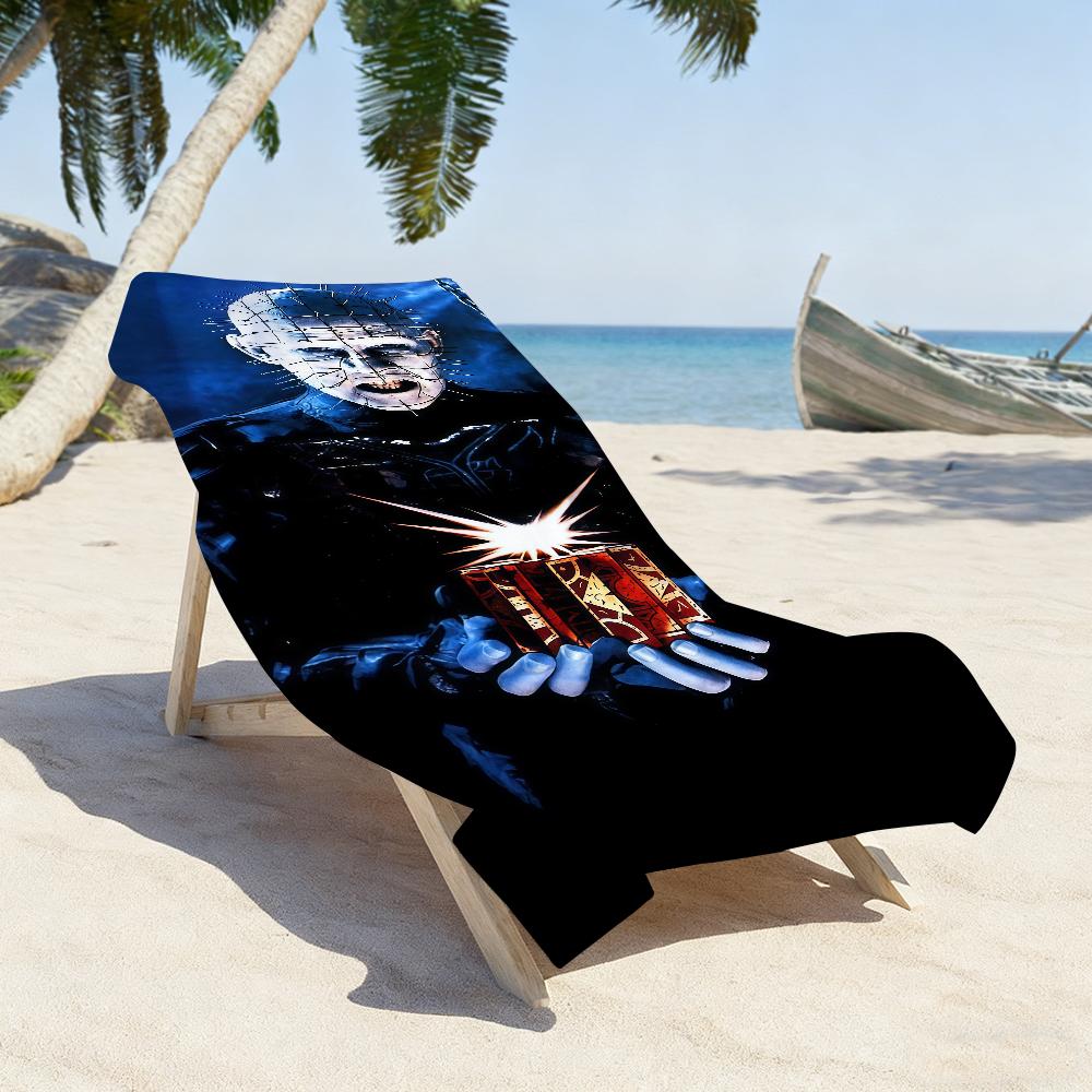 Horror Movie H-Hellraiser Towel Sports Quick Dry Travel Camping Gear Sandproof Soft Light Large Beach Towel