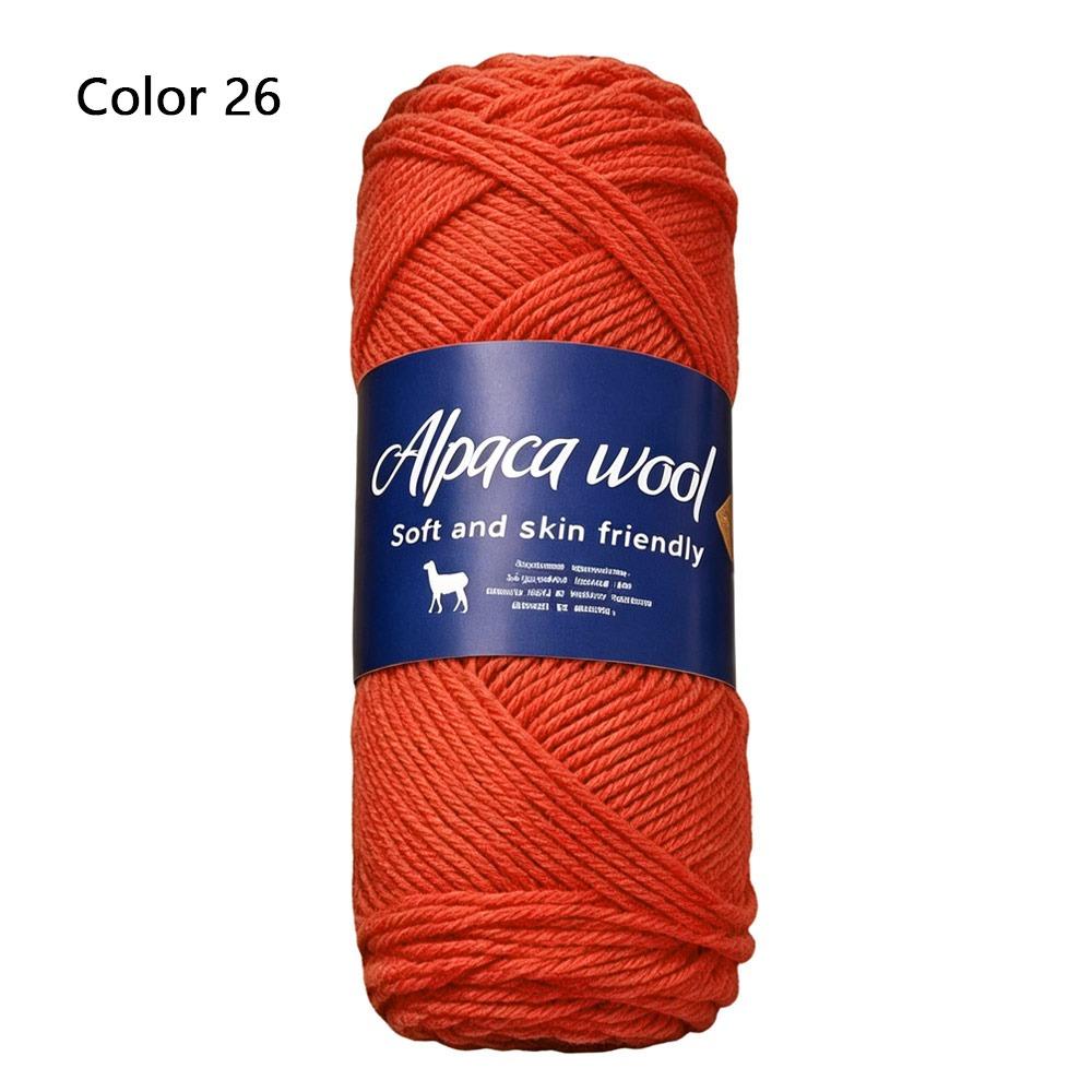 1Roll Handicraft Alpaca Wool Yarn Soft Warm Coarse Yarn DIY 100g Knitting Crocheting Yarn