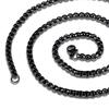 Stainless Steel Men's Personalized Square Pearl Chain Punk Retro Jewelry Polished with Chain Trendy Necklace