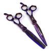 Purple 7.0 Nimpson, Purple Steel, Hair Scissors, Barber Scissors, Tooth Scissors, Thin Scissors