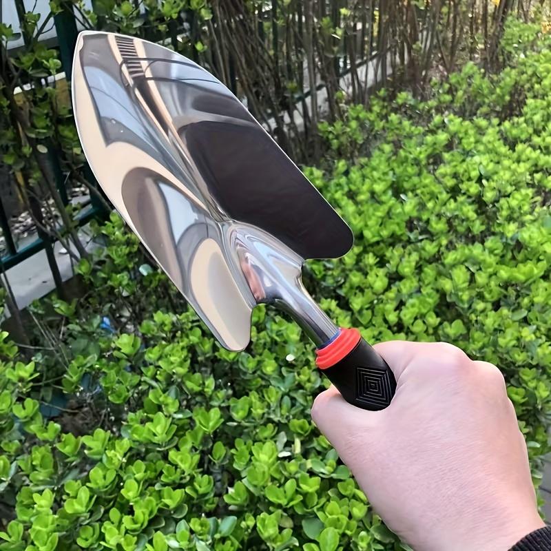 1 Piece of Thickened Stainless Steel One-Piece Molding Ultra Durable Stainless Steel Gardening Shovel, Garden Shovel, Gardening