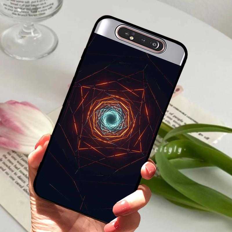 Per Samsung Galaxy A80 Custodia A 80 Antiurto Morbida TPU Silicone Copri Telefono Per Samsung Galaxy A80 Funda A80 2019 Capa Cartone Animato