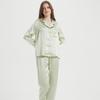 Women's Silk Pajama Set: Long Sleeve Two-Piece, 100% Mulberry Silk, Versatile for Home or Outdoors, Spring/Summer Style