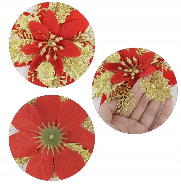 Christmas Star Flowers 6 Pcs [Se-Gb8]