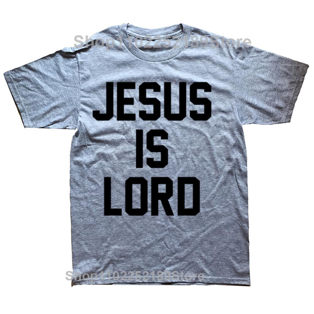 Funny Jesus Is Lord Christian Faith Trust in God Christ Tshirt Men Womens Casual Oversized Tshirts Mens 100 Cotton T Shirt