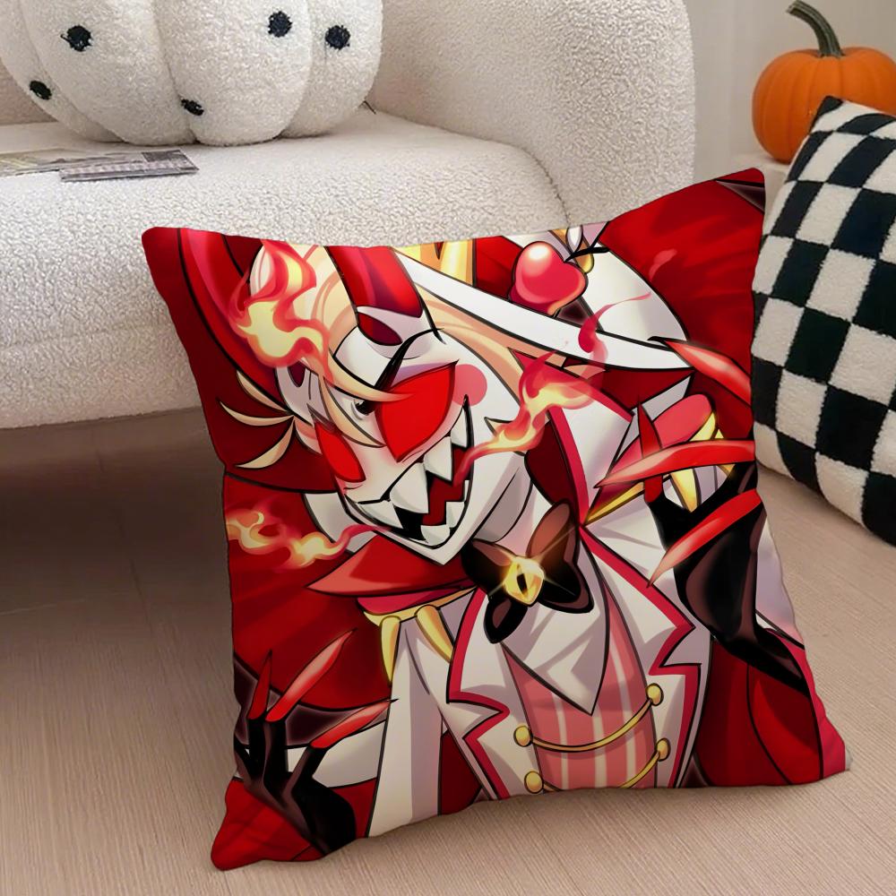 Edgy Musikalisch Schrullig Animiert HHazbin Hotel Kissenbezug Sofakissenbezug Versteckter Knopf Strapazierfähiges Polyester Stuhlkissen