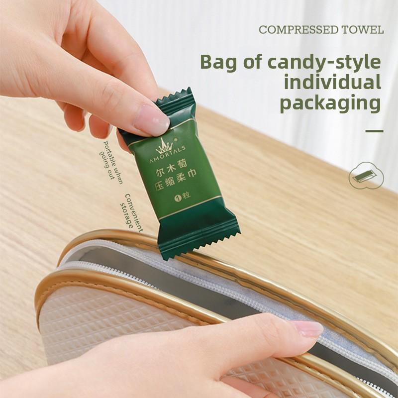 Single Packed Compressed Towels, Thickened and Portable for Travel and Hotel Use