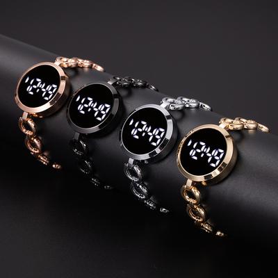 Luxury Rhinestone Bracelet Women Watch Fashion Trend Girl Ultra Light Touch Digital Sports Wristband Ladies Wristwatch