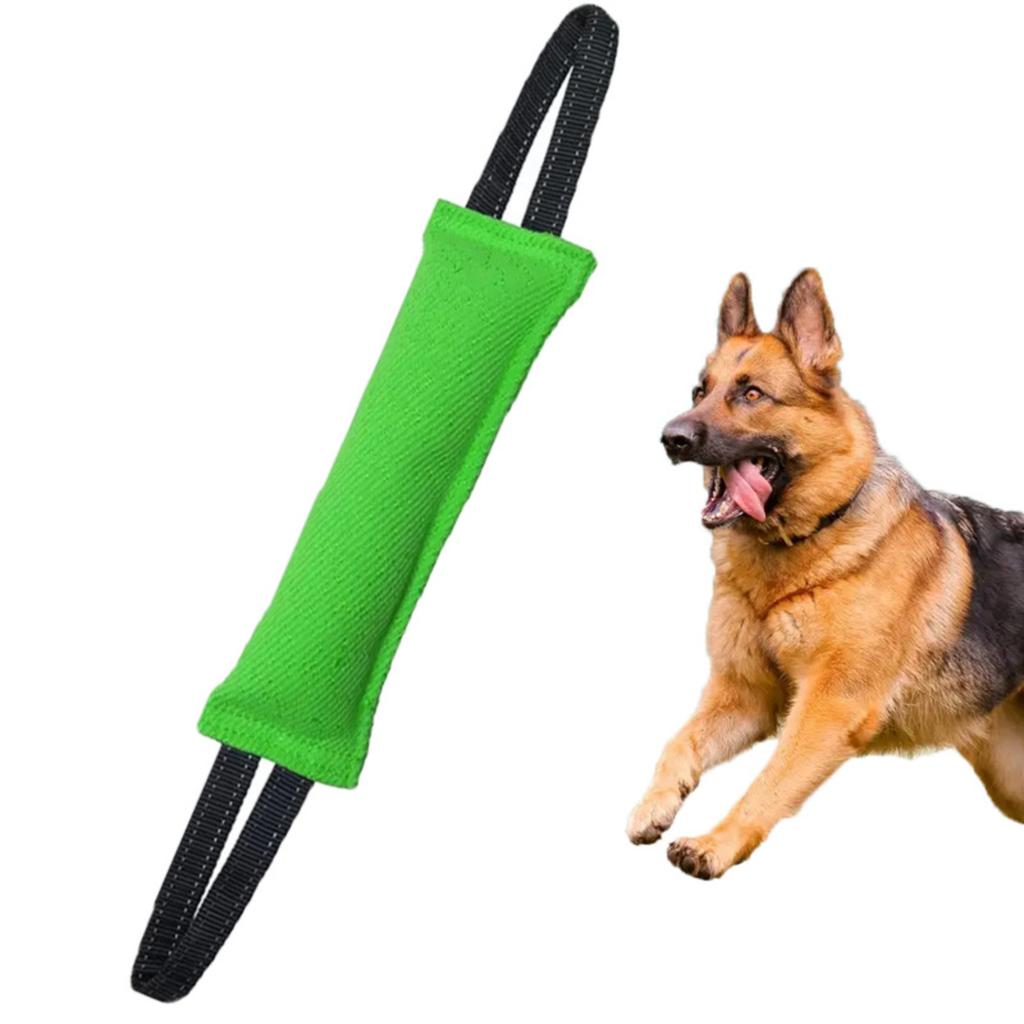 Langlebiges Hund Zerrspielzeug Doppeltgriff Beißtraining Kauspielzeug Interaktives Zerrseil für mittelgroße große Hunde
