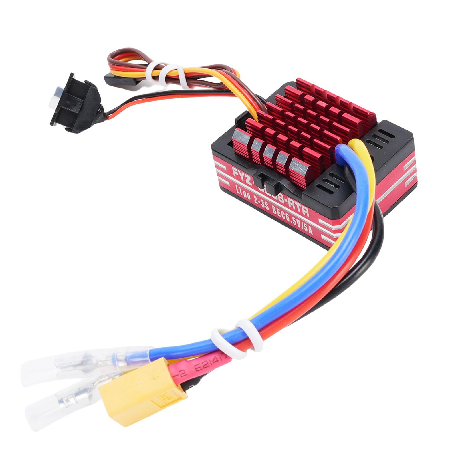 

Регулятор швидкості з колекторним двигуном 80A для 40 550 750 Мотор RC Автомобіль Корабель Танк Електронний регулятор швидкості Модель Іграшка Аксесуари