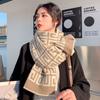 New Scarf Women's Long Winter All Match Scarf Imitation Cashmere Korean Style Warm and Cute Knitted Girl Student Fashion
