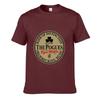 Summer Comfortable Men's THE POGUES Irish Bar Rock Band Pattern Casual Round Neck T-shirt Clover Badge