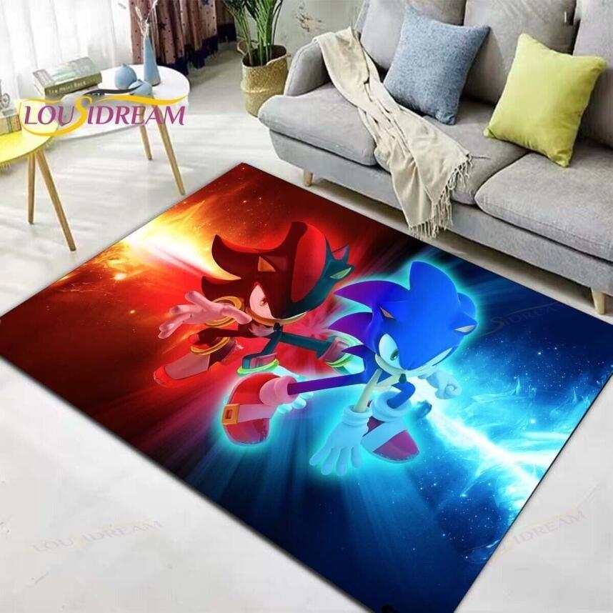 

Sonic The Hedgehog Non Slip Floor Rug Carpets Living Room Bedroom Home Decor Mat 40cm*60cm