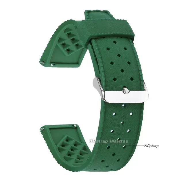Tropical Silicone Watch Band Quick Release Watch Bracelet 20mm 22mm Soft Rubber Tropic Smart Watch Strap for Omega for Seiko
