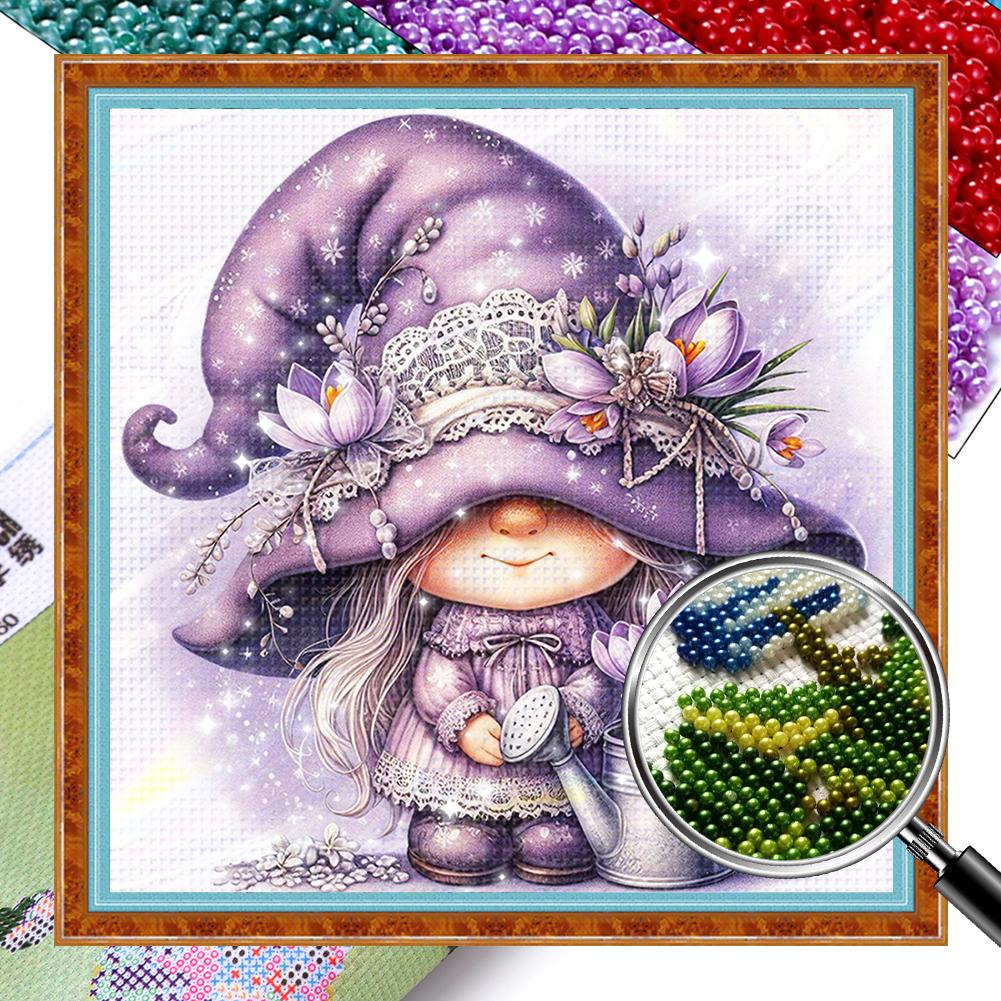 

Полный набор для вышивки крестом «Гном» с печатным бисером 11CT Home Art Decor 3