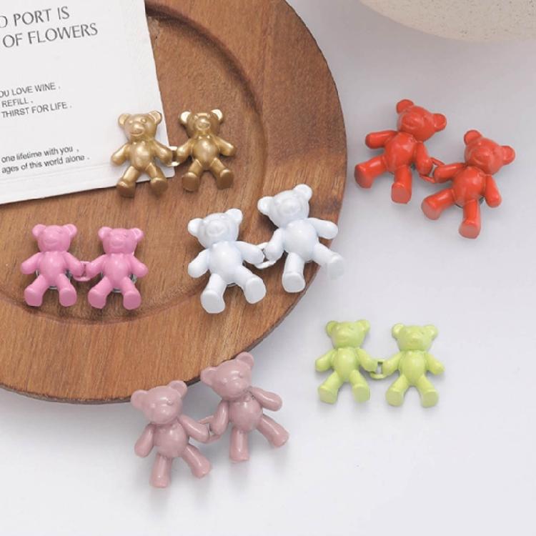 Colorful Bear No Sew Waist Button Jeans Buttons Cute Bear Jeans Buttons Pins
