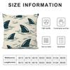 Shark Fashion Cushion Cover Pillowcase Ultra Soft Skin Friendly Fabric Cloud Like Comfort & Concealed Zipper