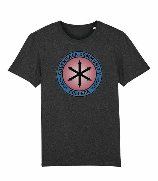Unisexs Fit TShirt Greendale Community College Crossroads Logo