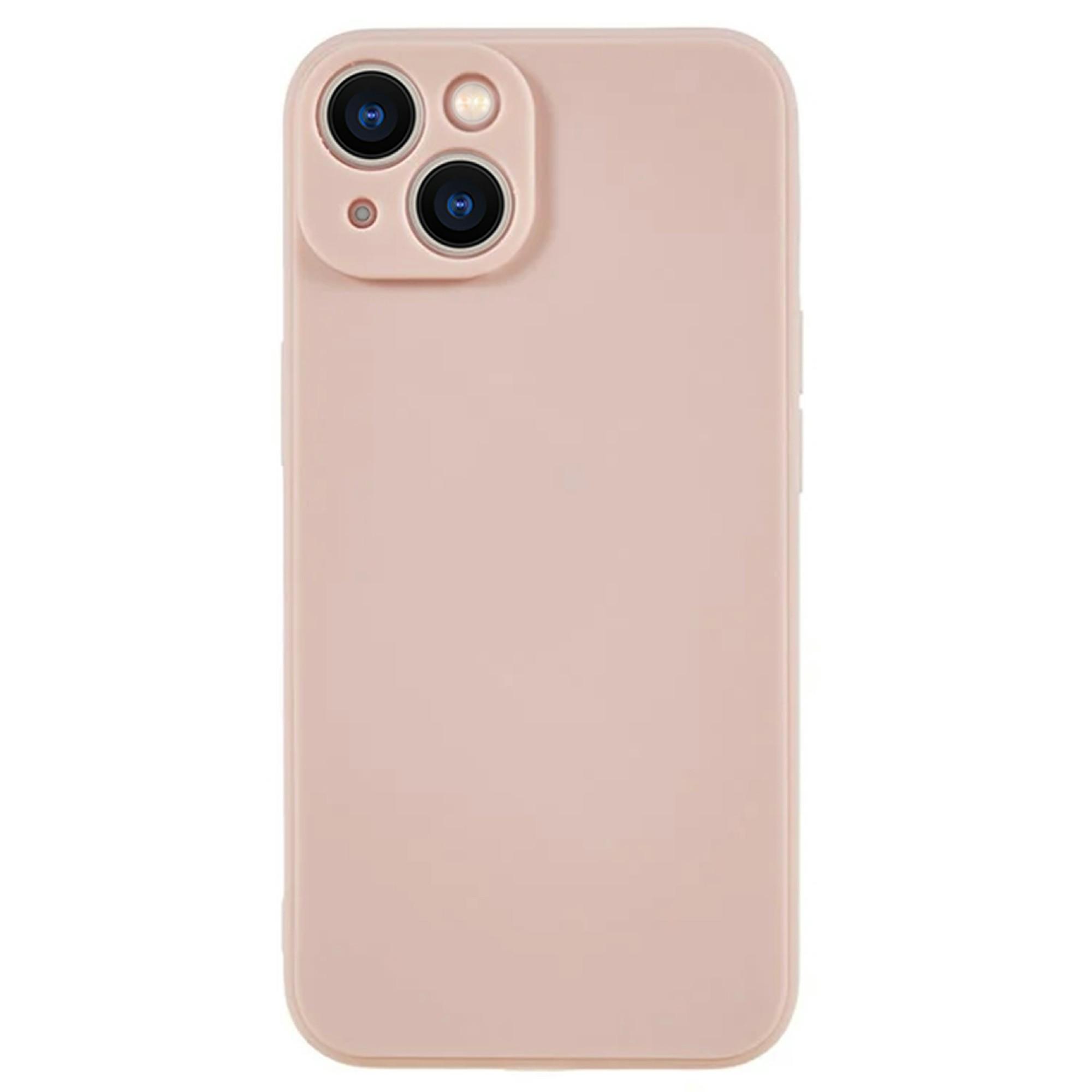 

KALEBOL KLB-TPU003 For iPhone 15 Case Anti-Scratch Solid Color TPU Phone Cover Pink