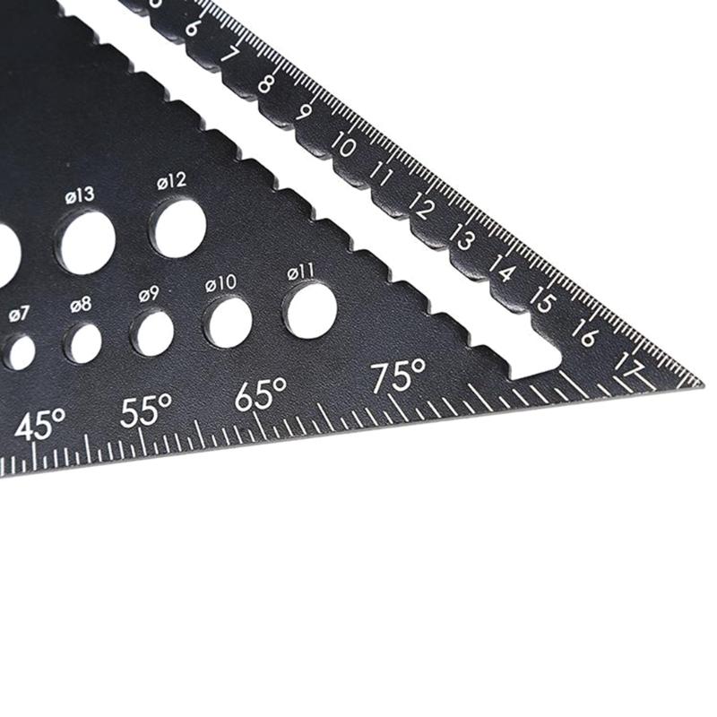 Carpenter Square 170mm T Square Multi-Purpose Carpenter Tools Square, Protractors, Ruler, Graduated Marking Gauge