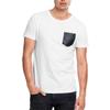 T-shirt - Urban Classic - Imitation cuir - Poche poitrine - 100% coton - Mixte