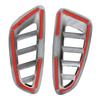 2pcs Car Carbon Fiber Dashboard Side Upper Air Vent Housing Outlet Frame Cover For Honda HRV HR-V