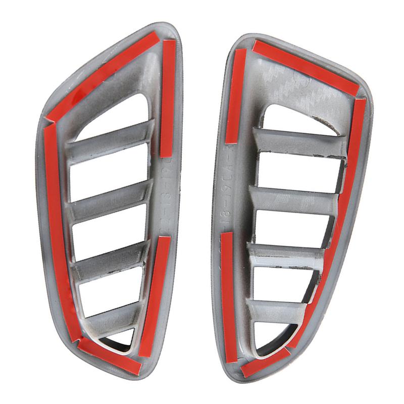 2pcs Car Carbon Fiber Dashboard Side Upper Air Vent Housing Outlet Frame Cover For Honda HRV HR-V